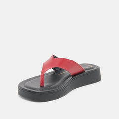BLAYZE SANDALS RED LEATHER