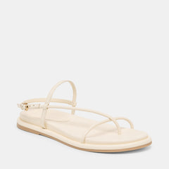 DOM SANDALS OFF WHITE LEATHER