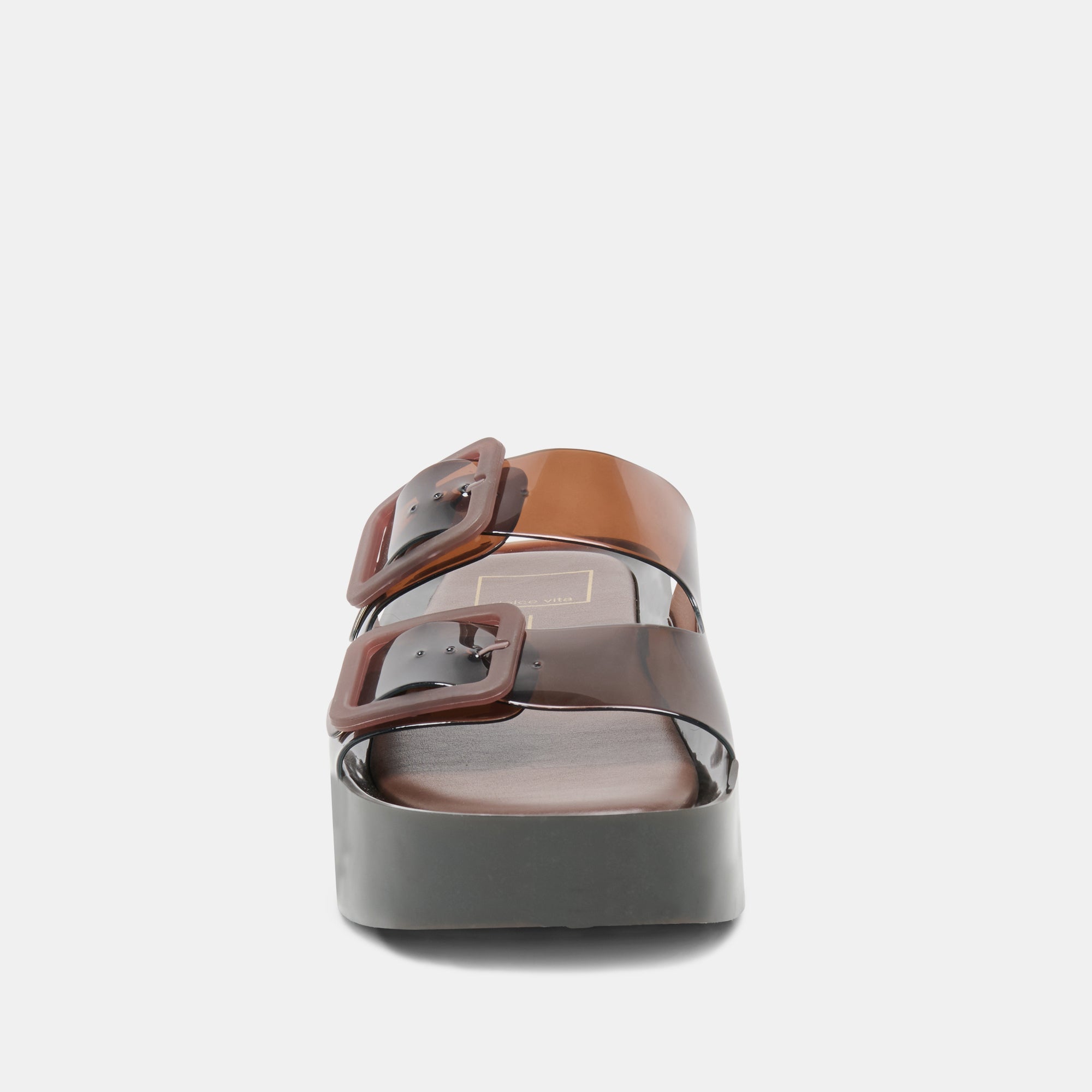 JULIO X SANDALS CHOCOLATE VINYL