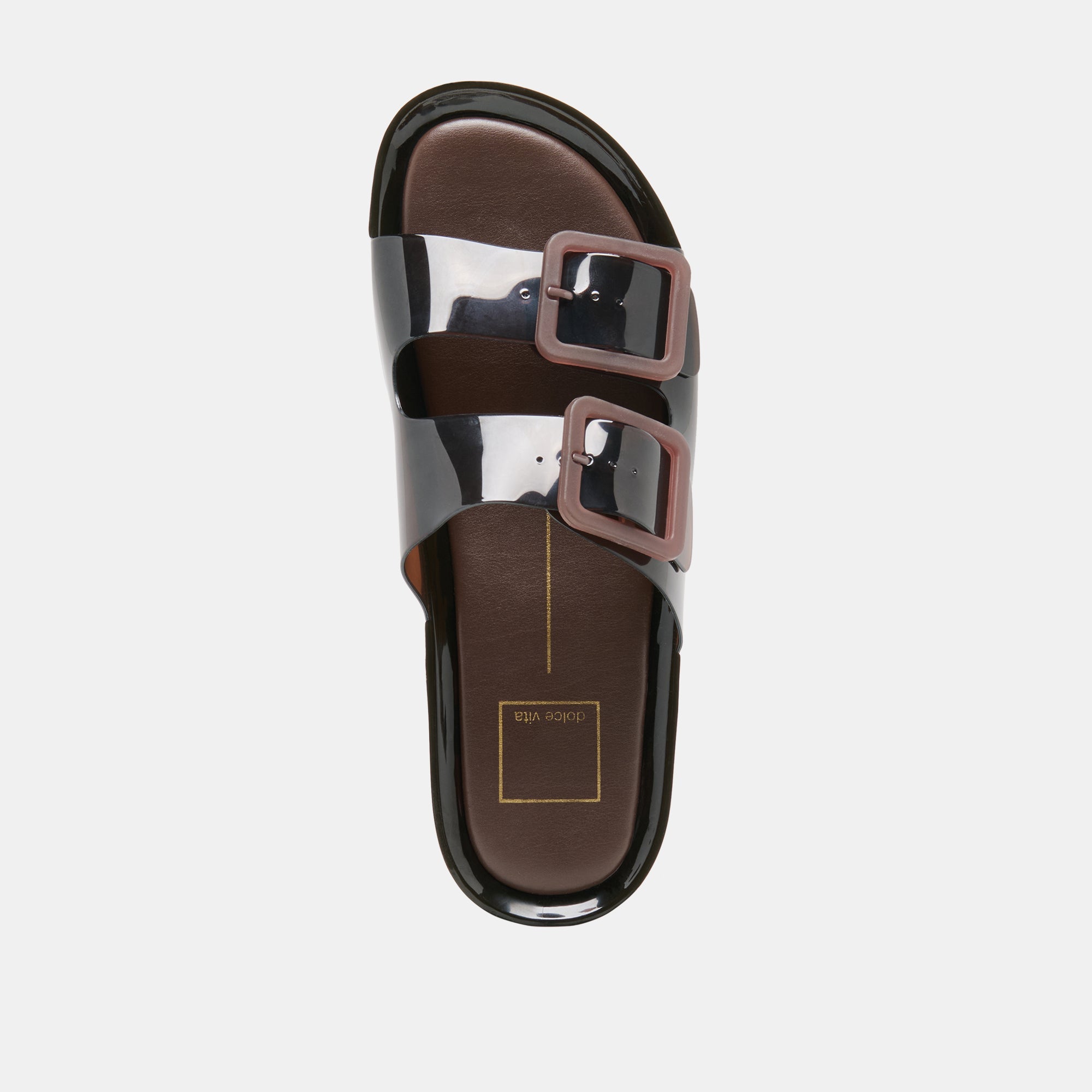 JULIO X SANDALS CHOCOLATE VINYL
