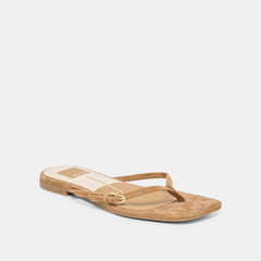 MALTA SANDALS LT BROWN SUEDE