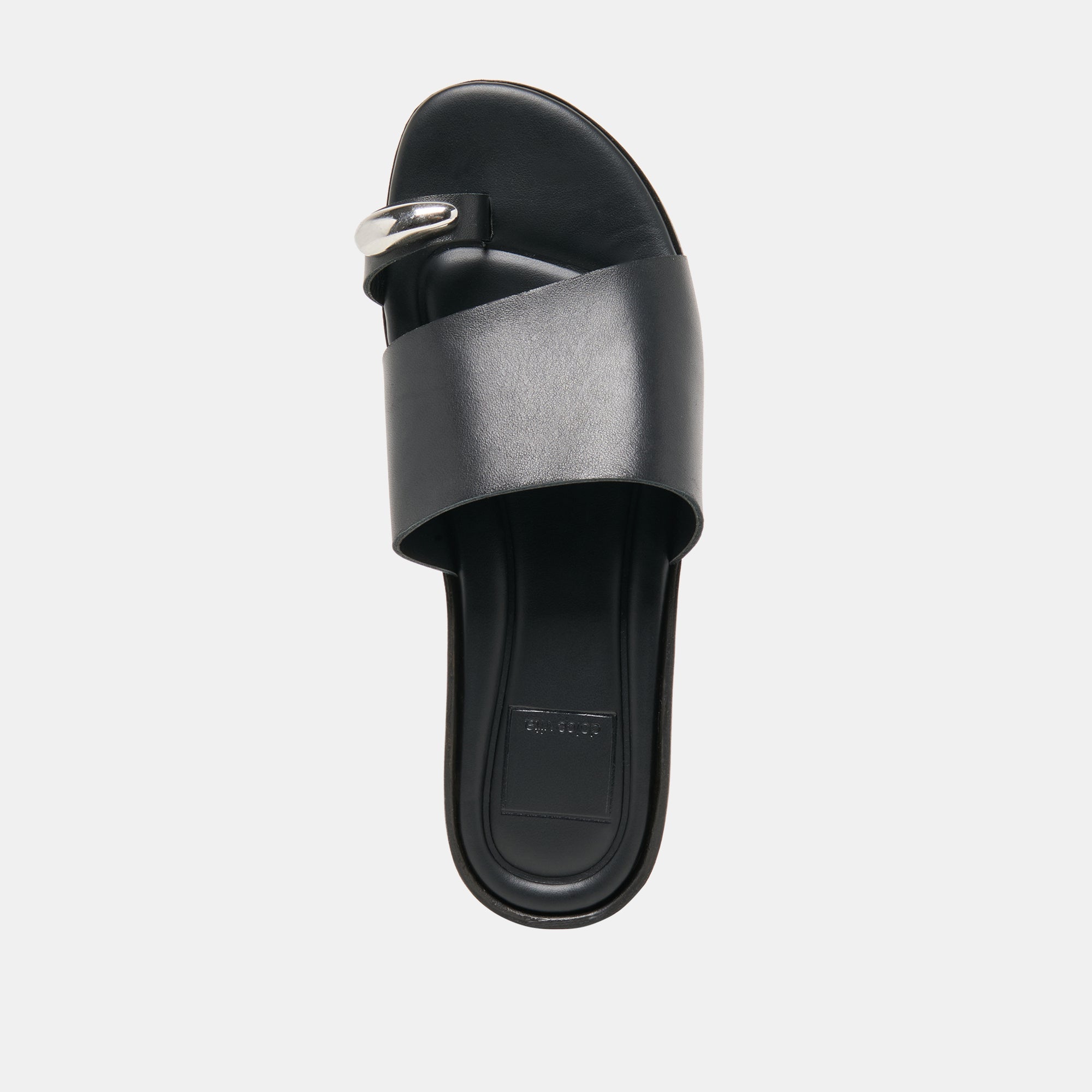 MOXY SANDALS BLACK LEATHER
