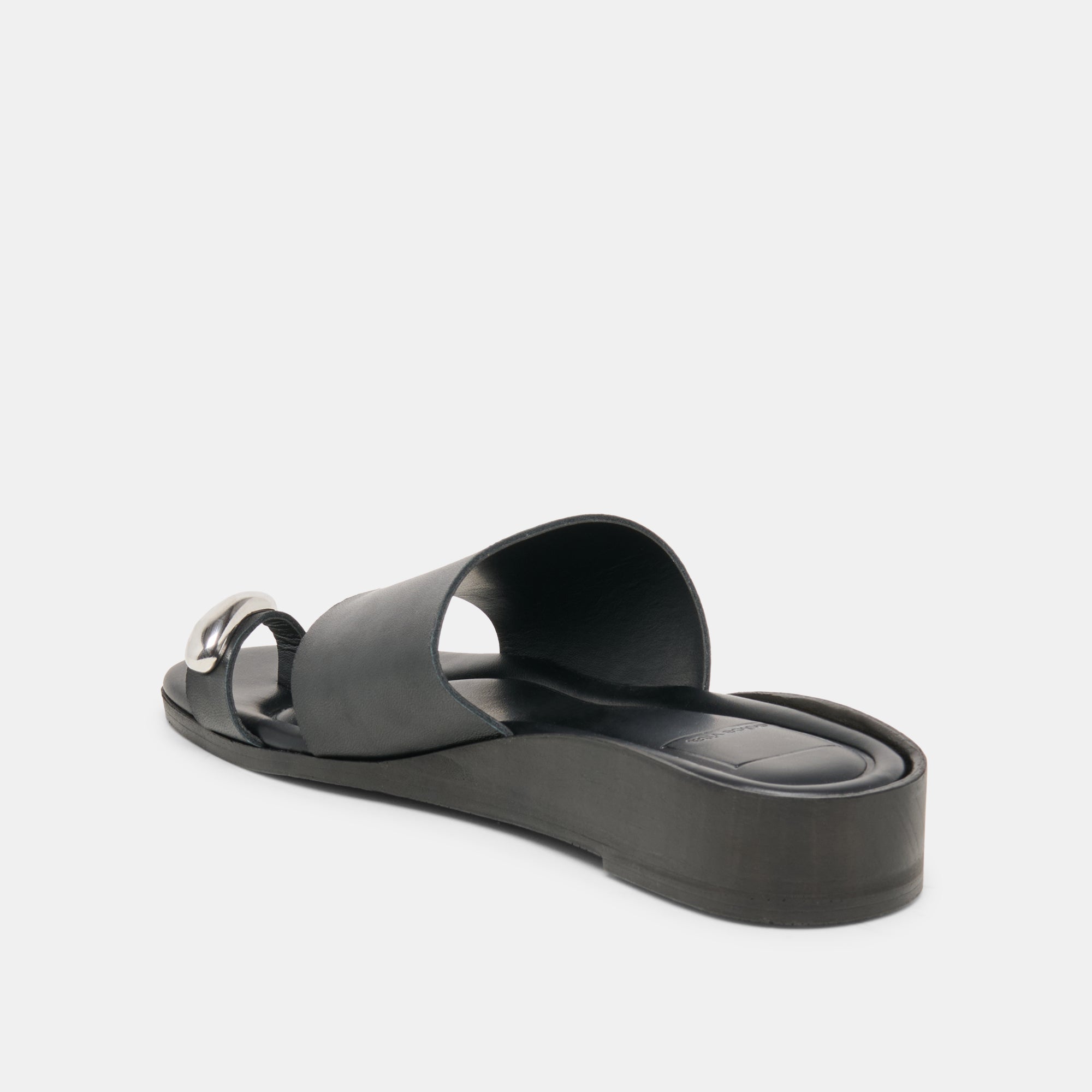 MOXY SANDALS BLACK LEATHER