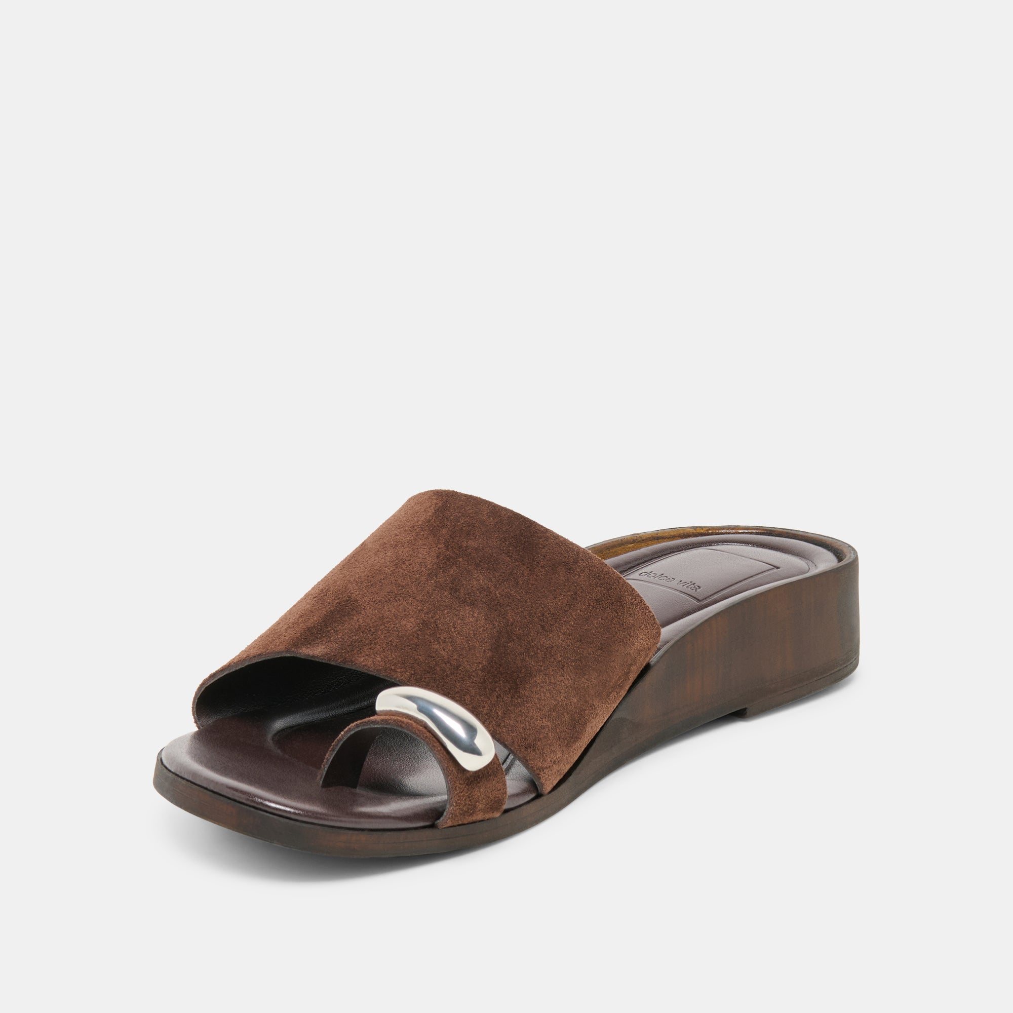 MOXY SANDALS DK BROWN SUEDE