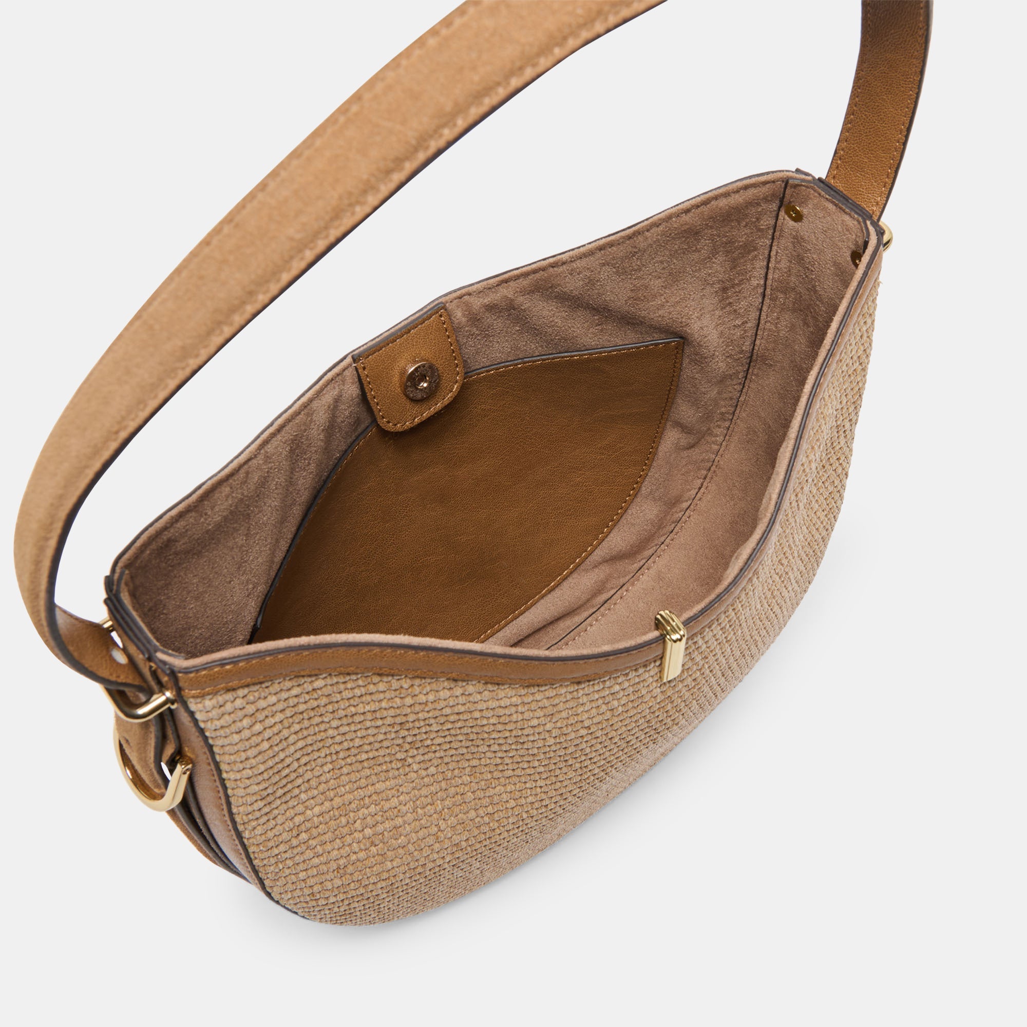 BREE SHOULDER BAG TAN WOVEN RAFFIA