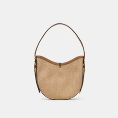 BREE SHOULDER BAG TAN WOVEN RAFFIA