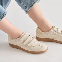 MERIT VELCRO SNEAKERS IVORY LEATHER