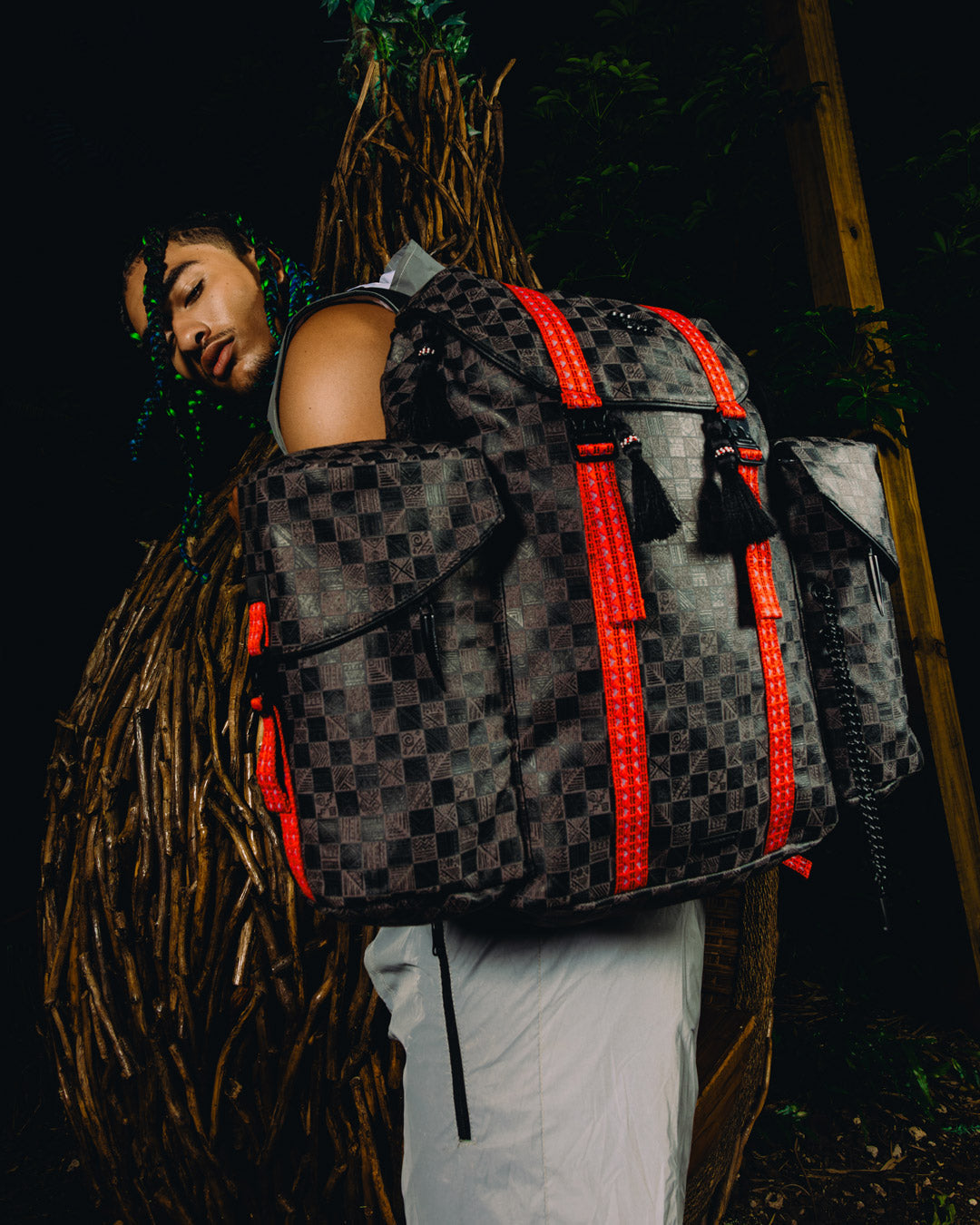 A.I. AFRICAN INTELLIGENCE MIDNIGHT MAGIC BACKPACK - SANDFLOWER COLLAB