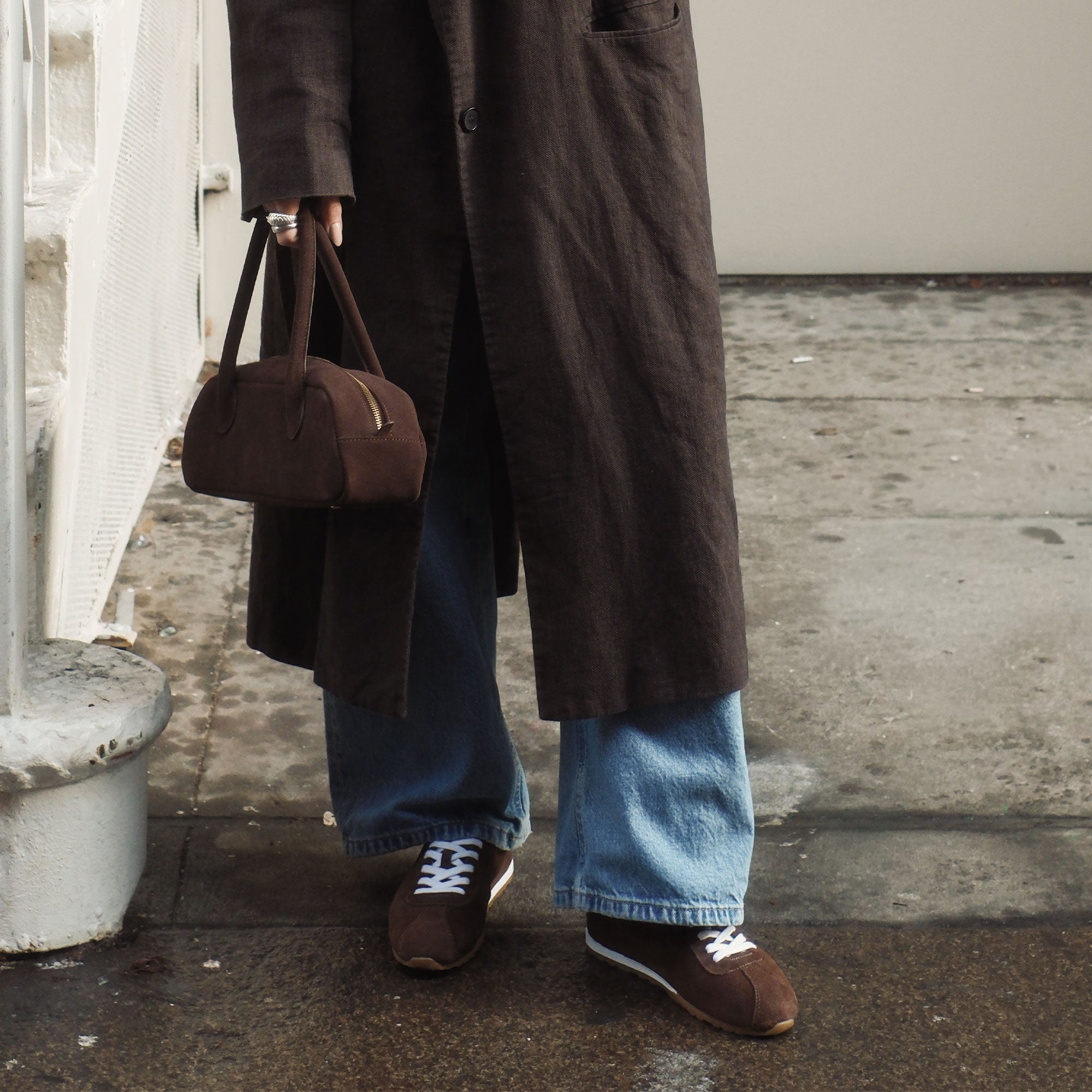 SERINA SNEAKERS DK BROWN SUEDE